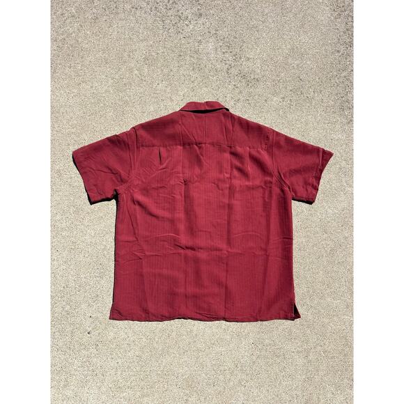 Vintage Axist Surf Soft Patterned Short Sleeve Button Down – Size Large - Picture 4 of 4